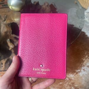 Pink Kate Spade passport cover
